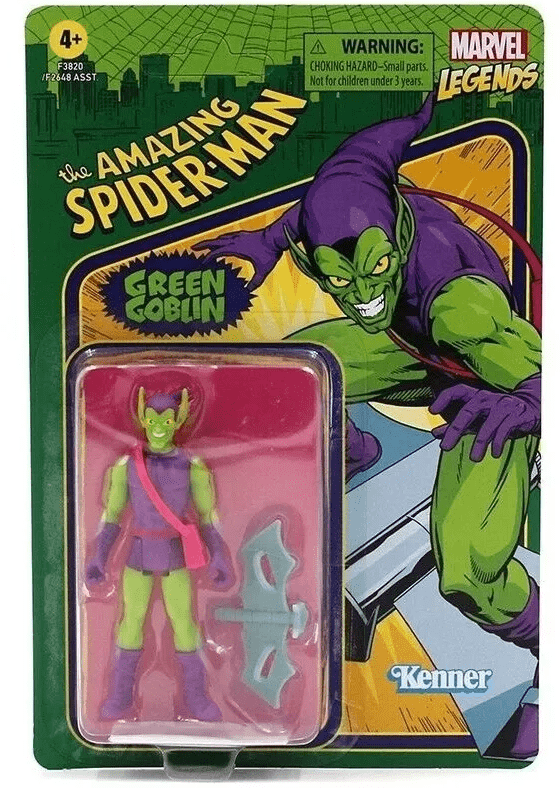 Marvel Comics Spiderman Green Goblin action figure.